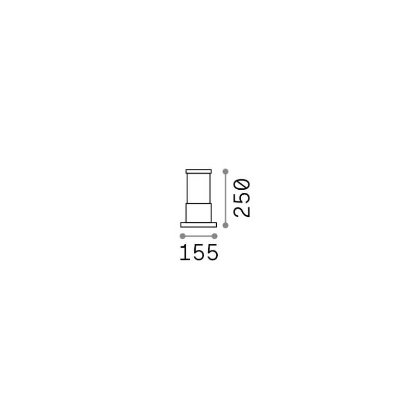 IDEAL LUX 366050 TRONCO PT1 H25 vonkajšie svietidlo biele