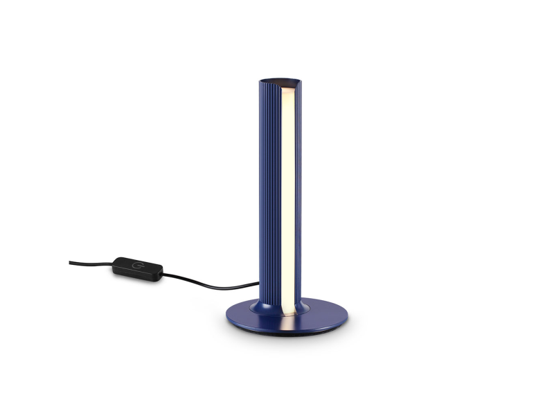 IDEAL LUX 366104 DORICA TL1 3000K stolová lampa modrá