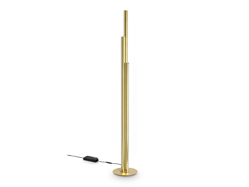 IDEAL LUX 366241 DORICA PT3 3000K stojacia lampa mosadzná