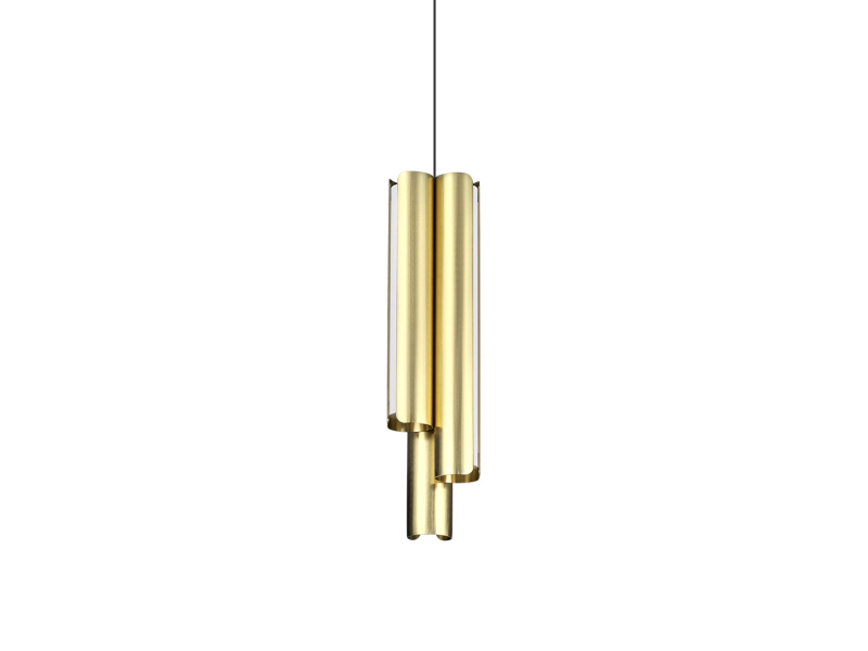 IDEAL LUX 366494 DORICA SP3 D90 3000K závesné svietidlo mosadzné
