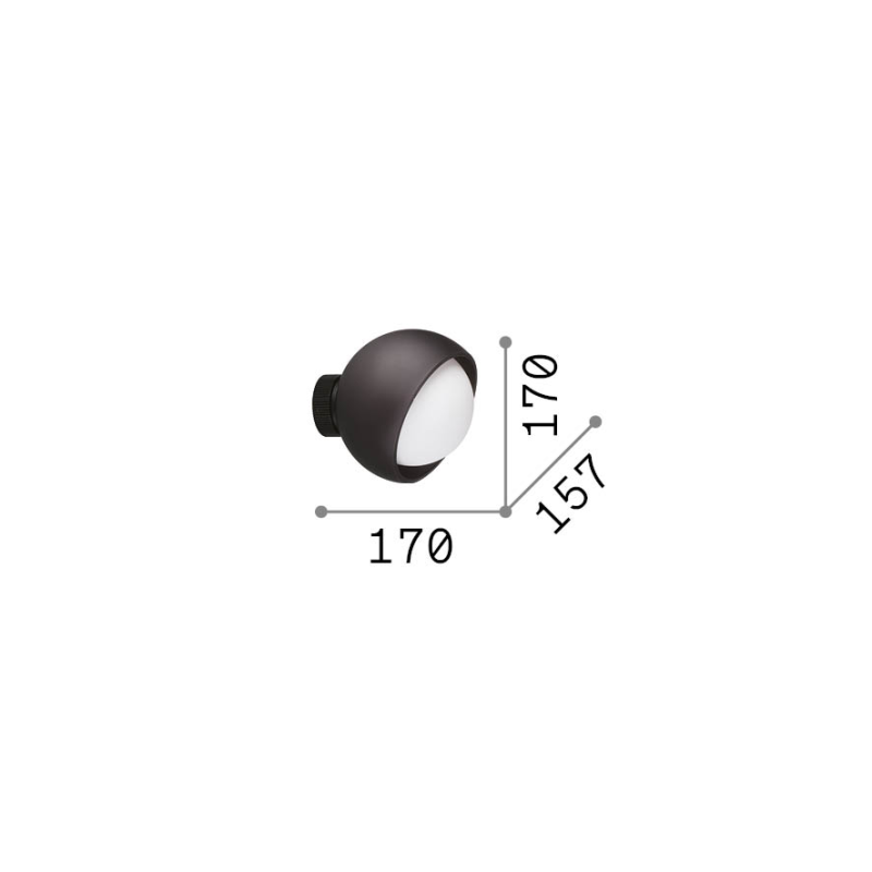 IDEAL LUX 366555 BLOOM AP1 D17 nástenné svietidlo mosadzné