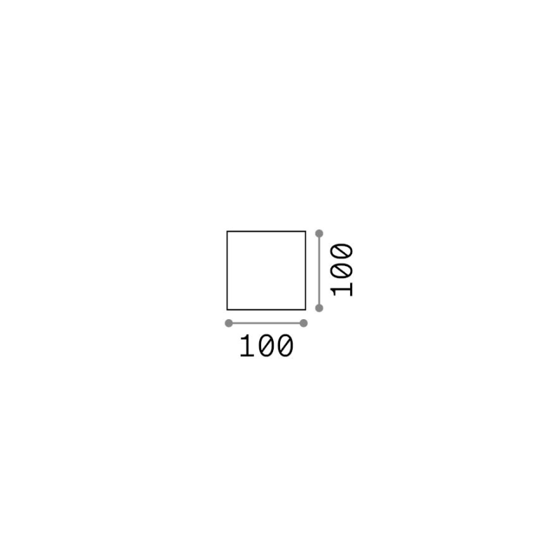 IDEAL LUX 366845 ATOM AP D10 4000K vonkajšie svietidlo čierne