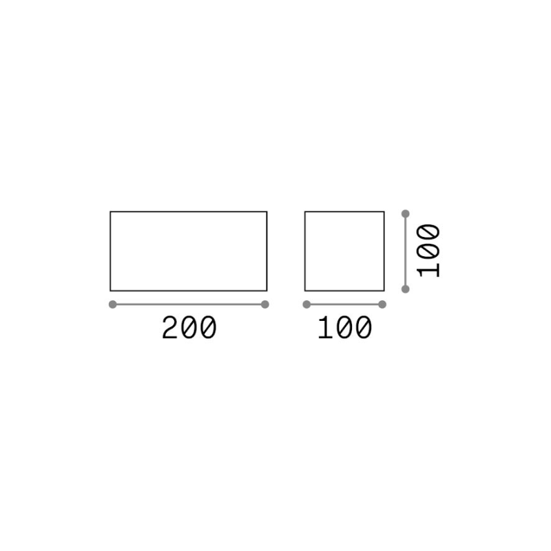 IDEAL LUX 366883 ATOM AP D20 3000K vonkajšie svietidlo sivé