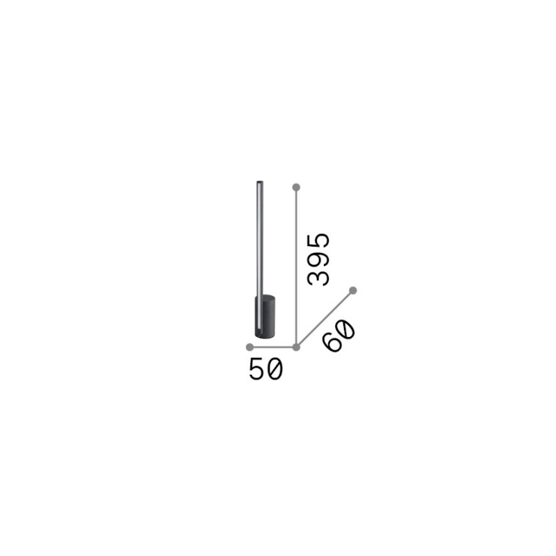 IDEAL LUX 367149 ESSENCE TL ROUND 3000K stolová lampa biela