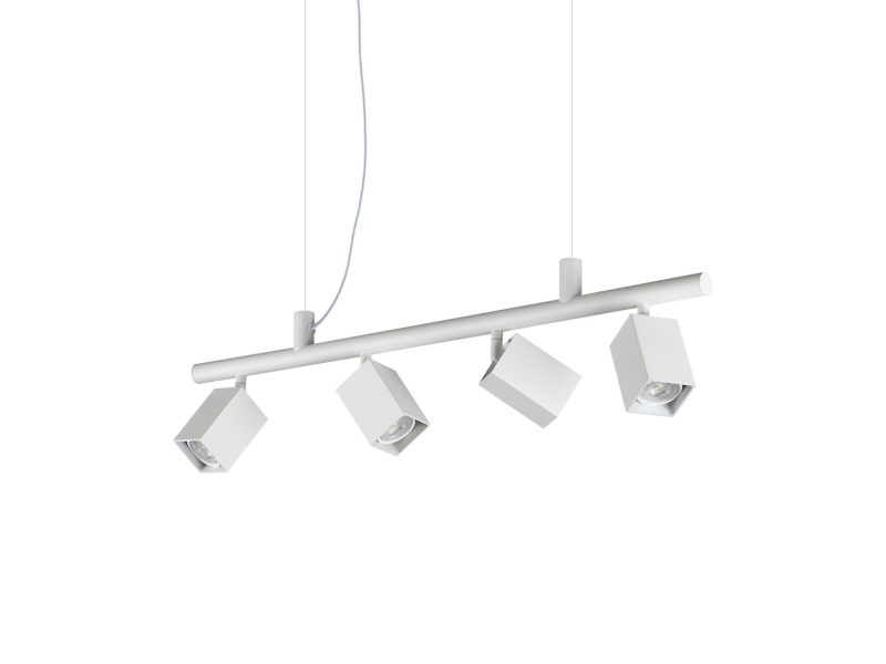 IDEAL LUX 367453 DYNAMITE SP4 SQUARE závesné svietidlo biele