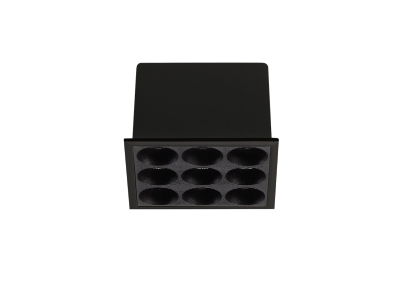 IDEAL LUX 369518 LIKA FI SLIM SQUARE 10W 3000K zápustné svietidlo čierne