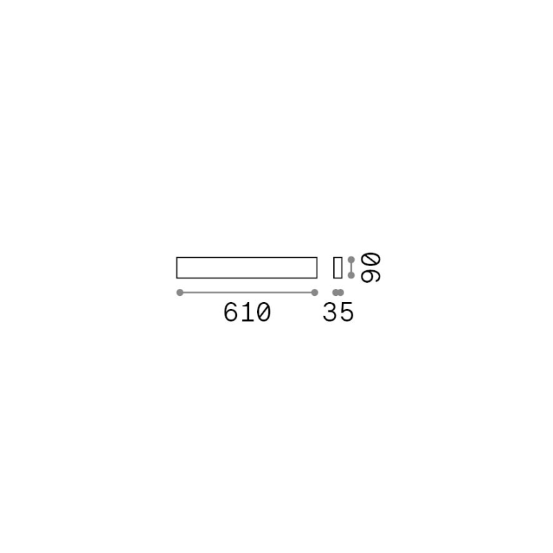 IDEAL LUX 369716 DELTA AP5 D061 nástenné svietidlo čierne