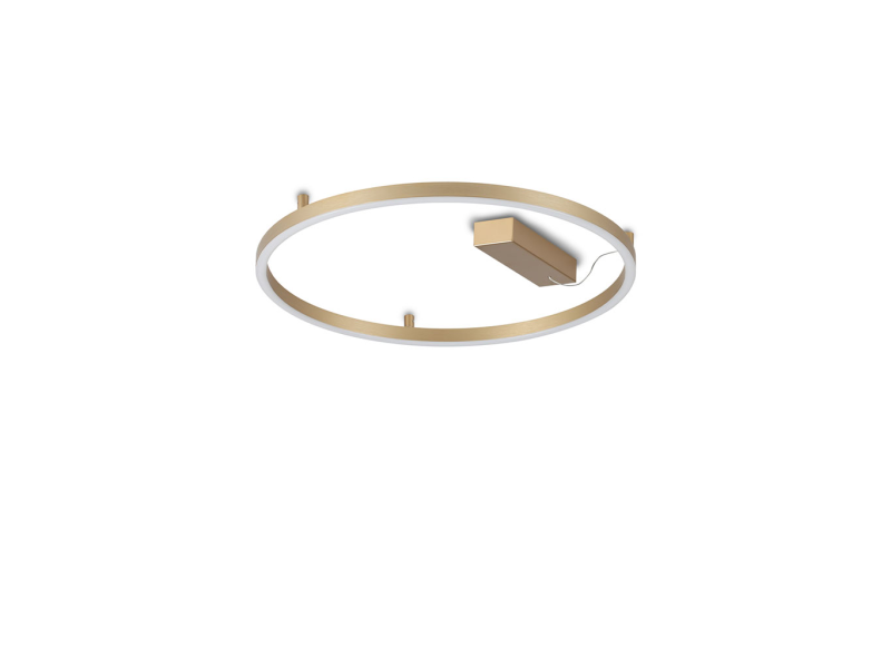 IDEAL LUX 370217 ORACLE SLIM PL D050 ROUND 3000K stropné svietidlo mosadzné