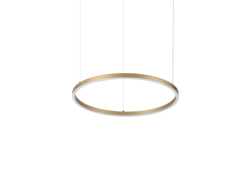 IDEAL LUX 370408 ORACLE SLIM SP D050 ROUND 3000K závesné svietidlo mosadzné