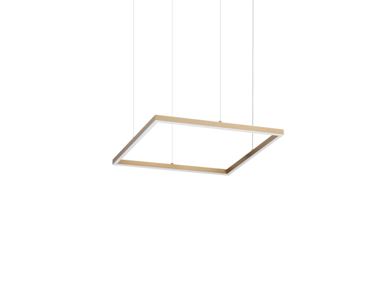 IDEAL LUX 370415 ORACLE SLIM SP D050 SQUARE 3000K závesné svietidlo mosadzné