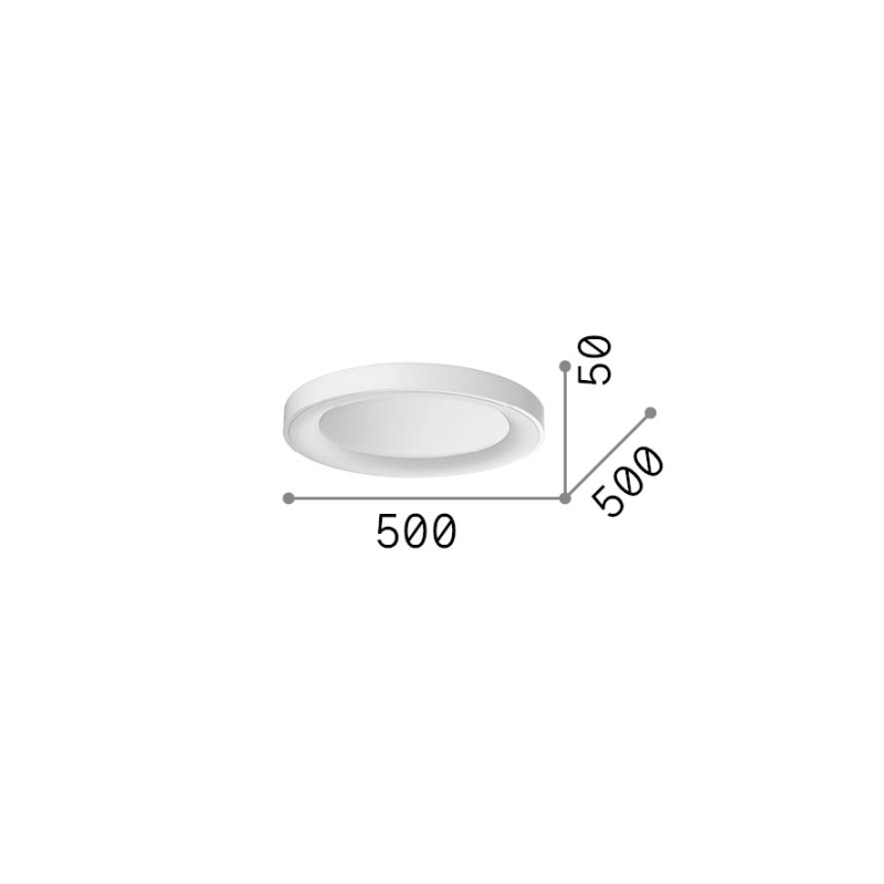 IDEAL LUX 370637 PLANET PL D50 3000K stropné svietidlo mosadzné