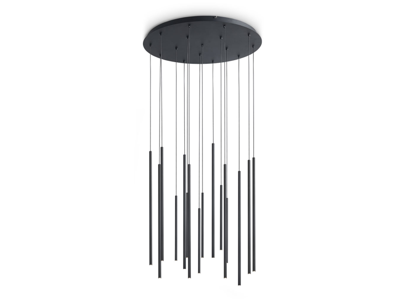 IDEAL LUX 371146 LOOK LED SP16 ROUND DROP D16 3000K závesné svietidlo čierne