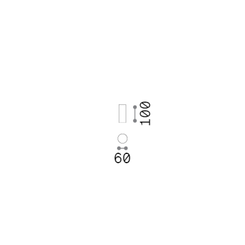 IDEAL LUX 371207 LOOK PL1 ROUND D60 H100 stropné svietidlo biele
