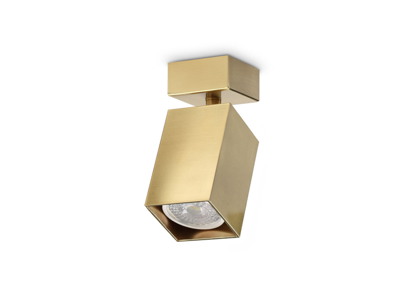 IDEAL LUX 371214 DYNAMITE AP1 SQUARE stropné svietidlo mosadzné