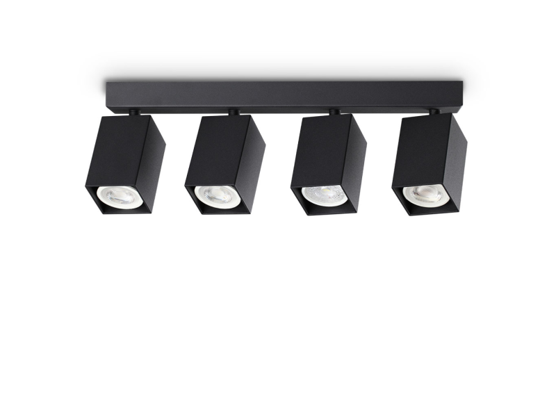 IDEAL LUX 371368 DYNAMITE PL4 LINEAR SQUARE stropné svietidlo čierne