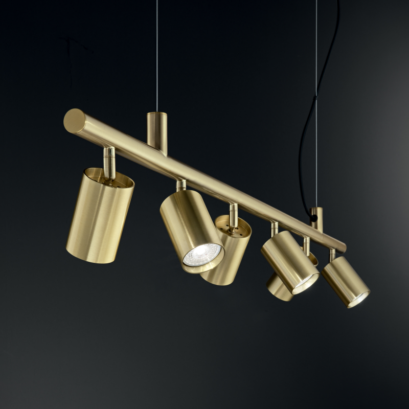 IDEAL LUX 371382 DYNAMITE SP4 SQUARE závesné svietidlo čierne
