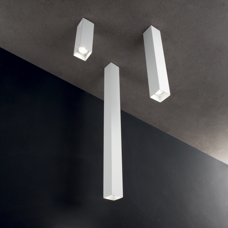 IDEAL LUX 371481 LOOK PL1 SQUARE D60 H100 stropné svietidlo mosadzné