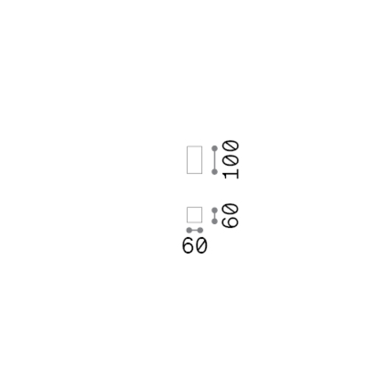 IDEAL LUX 371481 LOOK PL1 SQUARE D60 H100 stropné svietidlo mosadzné