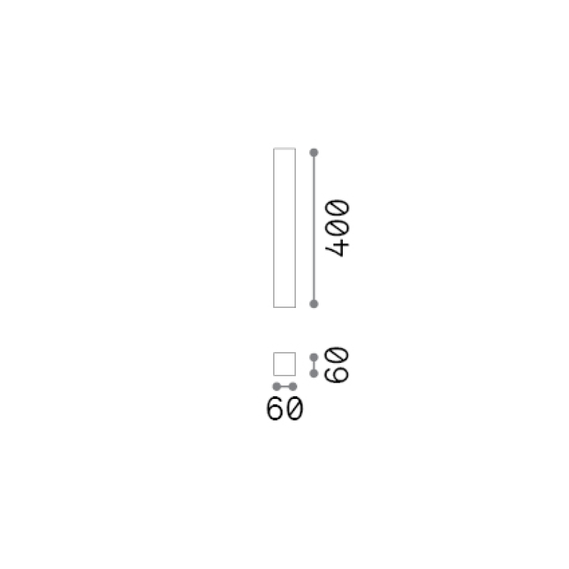 IDEAL LUX 371511 LOOK PL1 SQUARE D60 H400 stropné svietidlo mosadzné