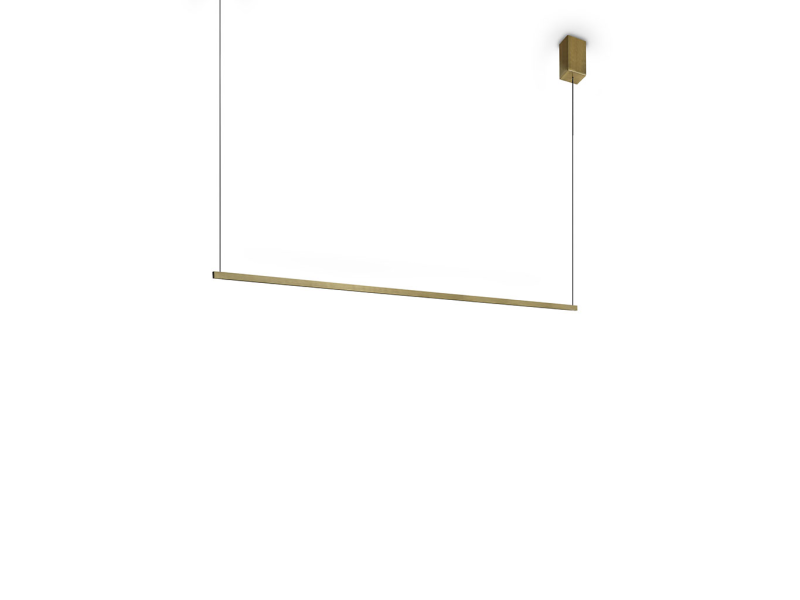 IDEAL LUX 371856 ESSENCE SP SQUARE 3000K závesné svietidlo mosadzné