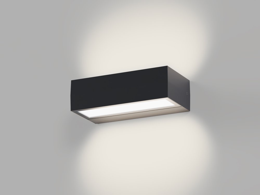 LED2 5238354 KVADER II vonkajšie nástenné svietidlo antracitové