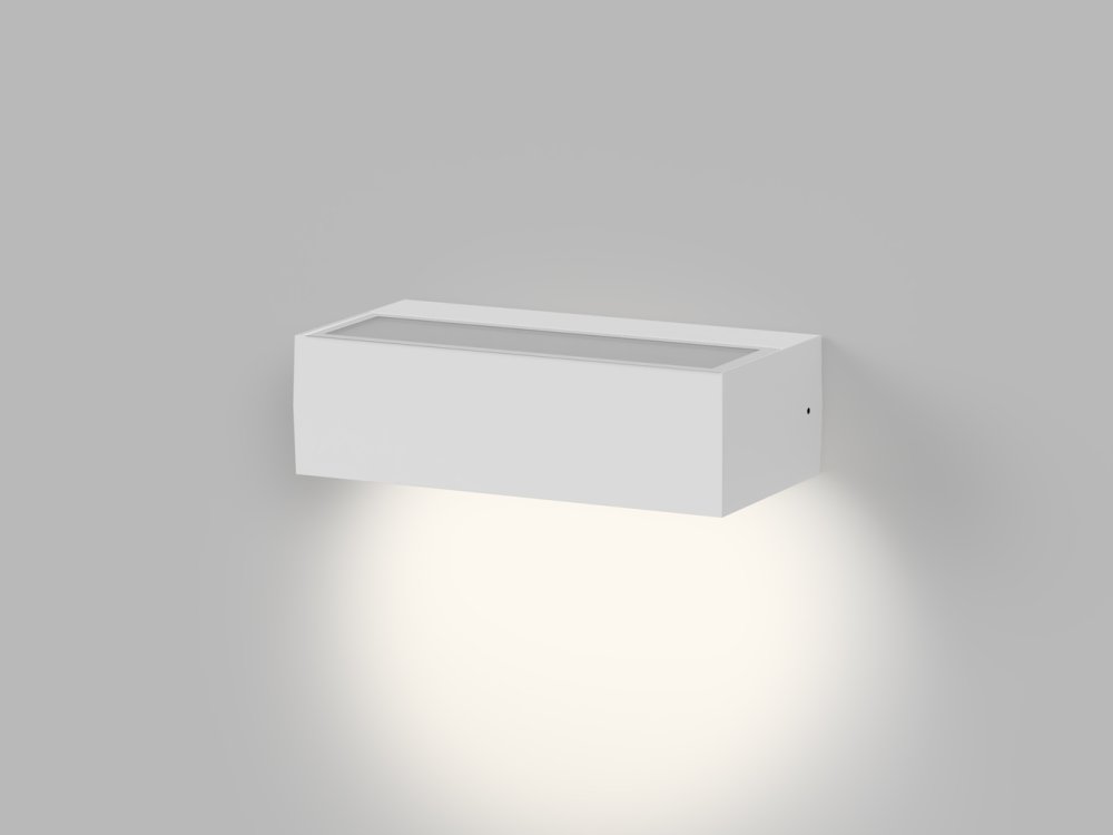LED2 5238351 KVADER II vonkajšie nástenné svietidlo biele