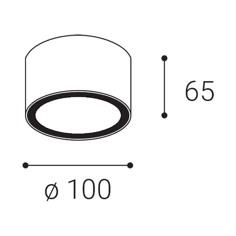 LED2 1100501 MEDO S stropné svietidlo biele