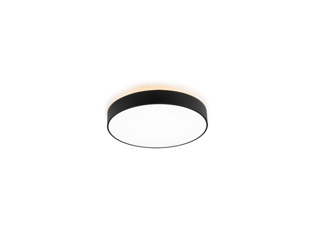 LED2 1110633 RINGO 35 P/N stropné svietidlo s horným podsvietením čierne
