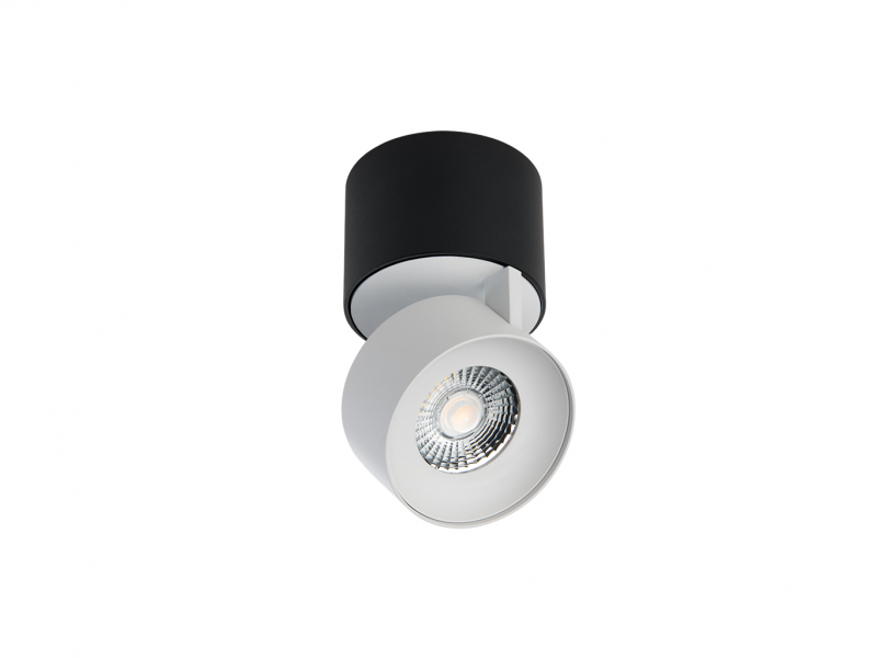LED2 11508231DT KLIP ON stropné natáčacie bodové LED svietidlo biele s čiernou stmievateľné