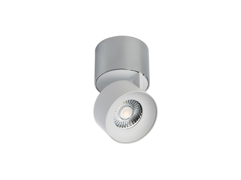 LED2 11508251DT KLIP ON stropné natáčacie bodové LED svietidlo biele s chrómom stmievateľné