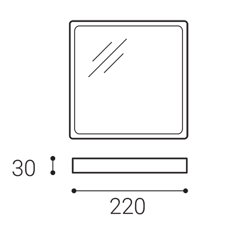 LED2 1183431 SLIM-Q ON L stropné svietidlo biele