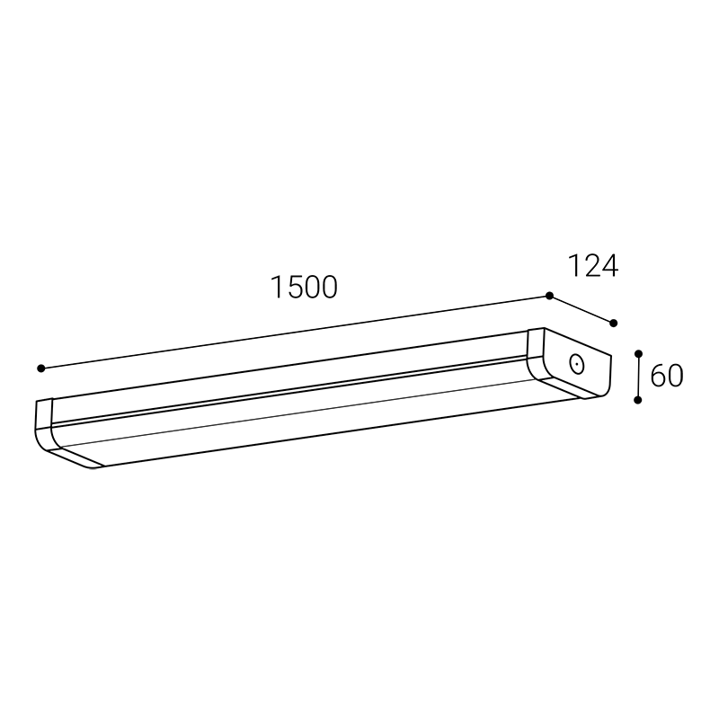 LED2 1235151 HENO 150 stropné svietidlo biele