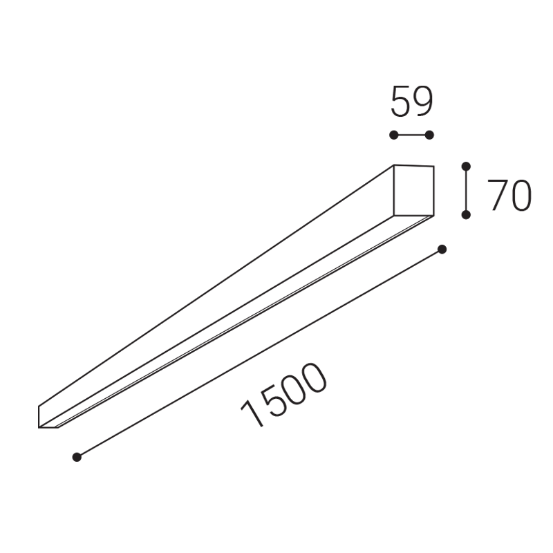 LED2 1235951DT NOLI 150 P stropné svietidlo biele stmievateľné