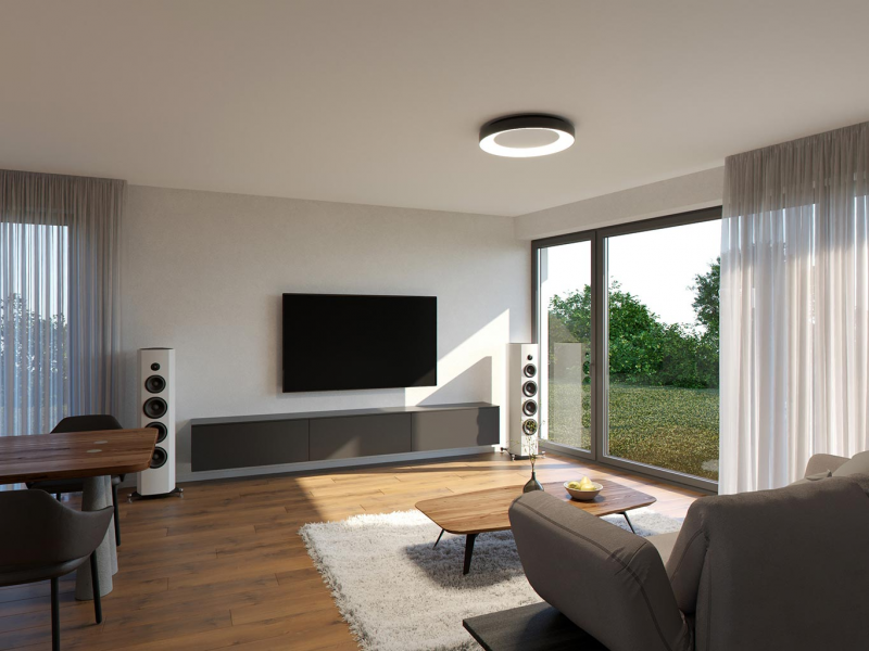 LED2 1270253DT BELLA 60 stropné svietidlo čierne stmievateľné