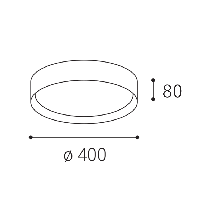 LED2 1272071 MILA 40 stropné svietidlo biele