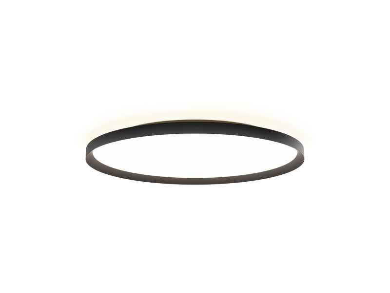 LED2 1275073DT MOON 80 stropné svietidlo čierne stmievateľné