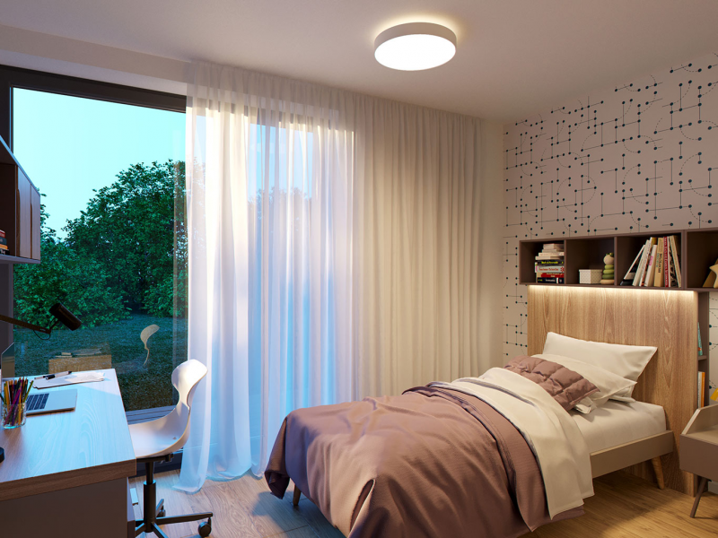 LED2 1275651DT RINGO II 60 stropné svietidlo s horným podsvietením biele stmievateľné