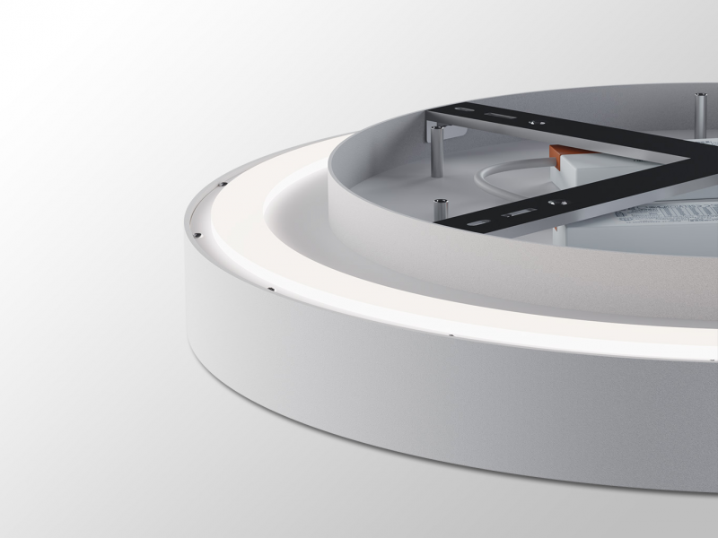 LED2 1275771DT RINGO II 80 stropné svietidlo s horným podsvietením biele stmievateľné