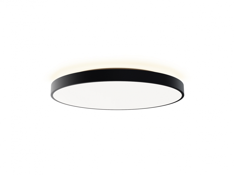 LED2 1275753DT RINGO II 80 stropné svietidlo s horným podsvietením čierne stmievateľné