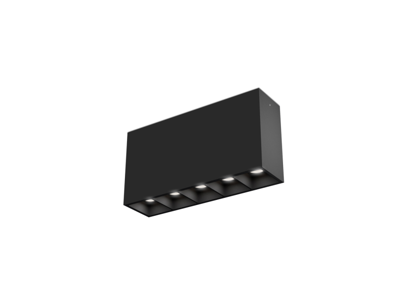 LED2 1491153 LINEAR II ON 5 stropné líniové bodové LED svietidlo čierne
