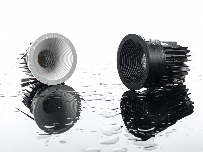 LED2 2111033DT SPLASH zápustné svietidlo čierne stmievateľné