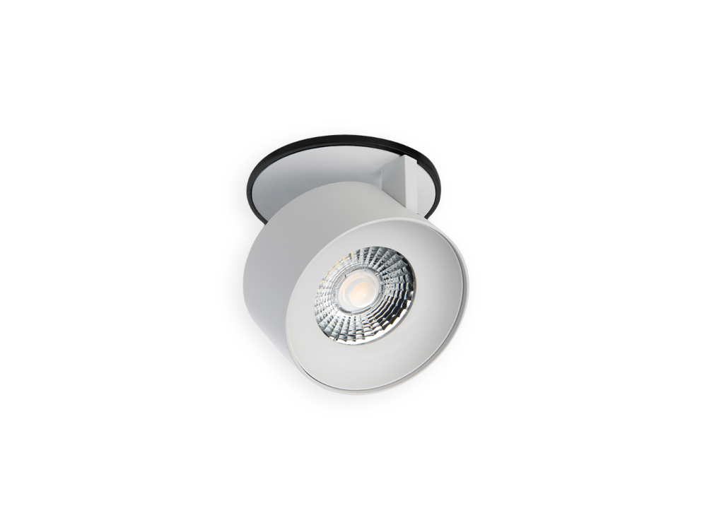 LED2 21507231DT KLIP zápustné natáčacie bodové LED svietidlo biele s čiernou stmievateľné