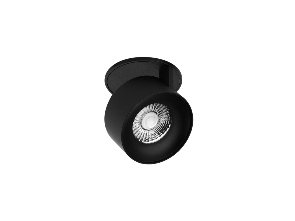 LED2 21507333DT KLIP zápustné natáčacie bodové LED svietidlo čierne stmievateľné