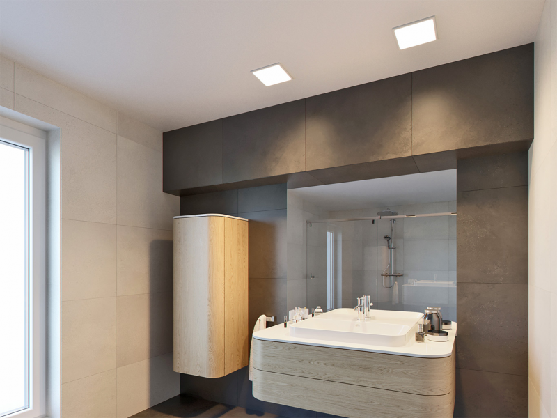 LED2 2183031 SLIM-Q L zápustné kúpelňové svietidlo biele