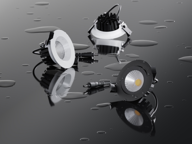 LED2 2231673DT MAX II 2 vonkajšie svietidlo čierne stmievateľné