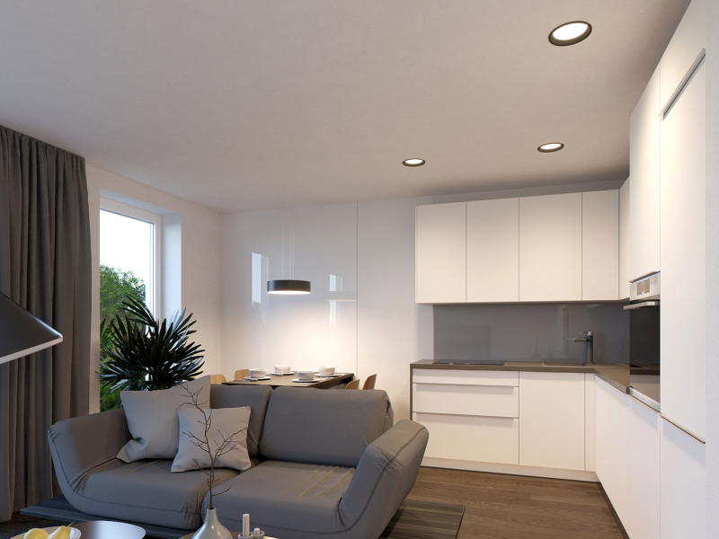 LED2 2550173 ZETA II XS zápustné svietidlo čierne