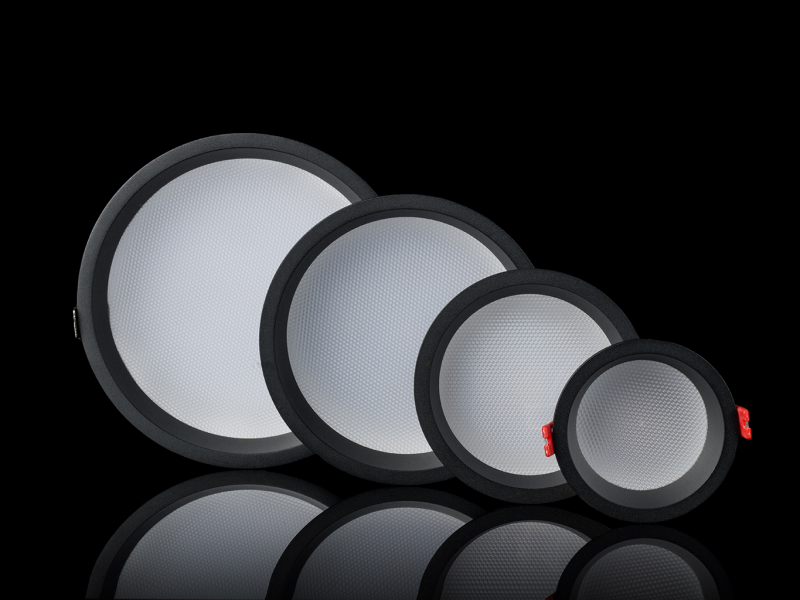LED2 2550373DT ZETA M zápustné svietidlo čierne stmievateľné