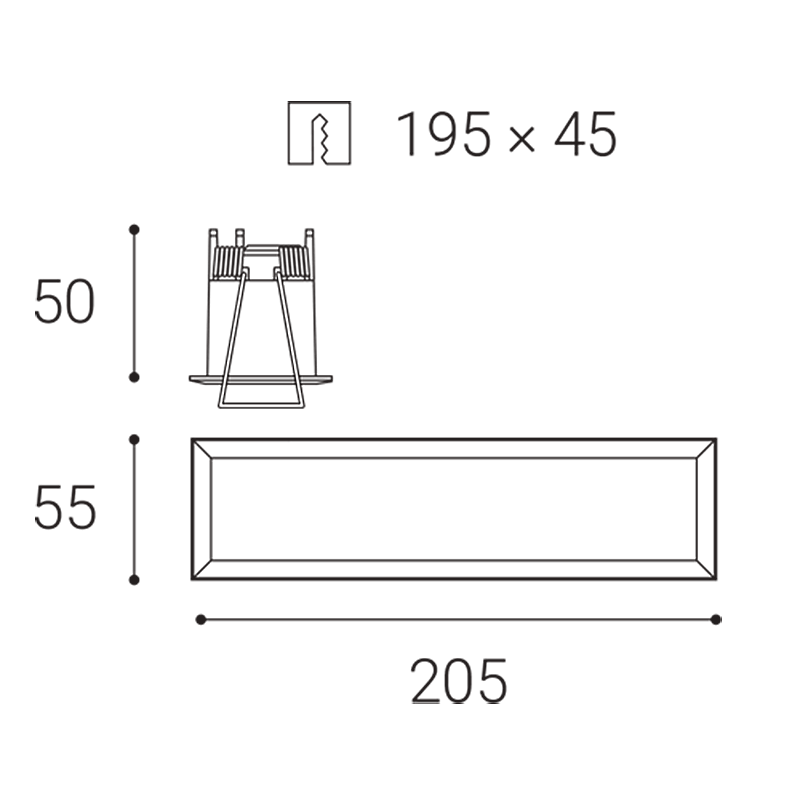 LED2 2312941 TECO WW zápustné svietidlo biele WALL WASHER