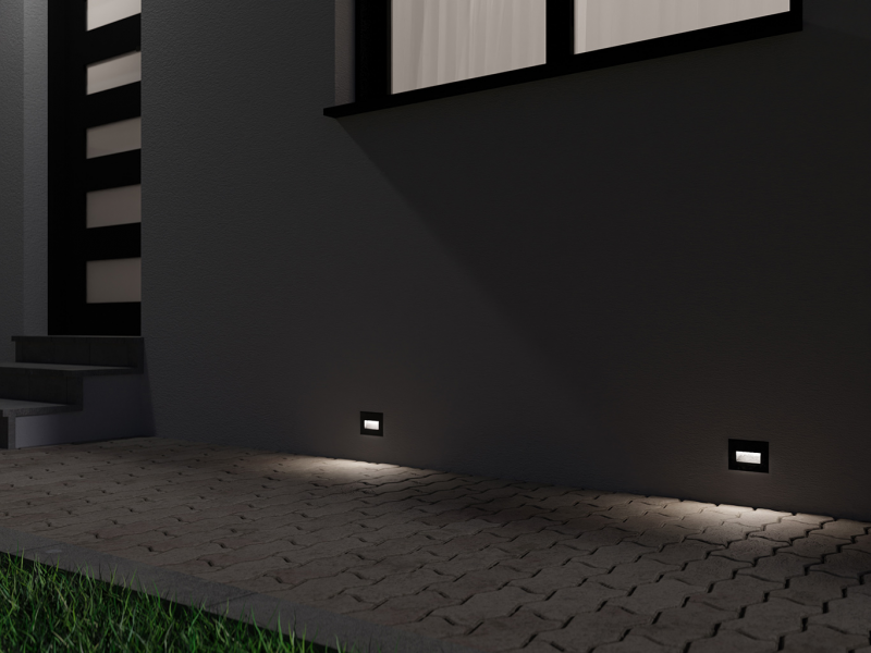 LED2 2390753 WALK II QG zápustné svietidlo čierne