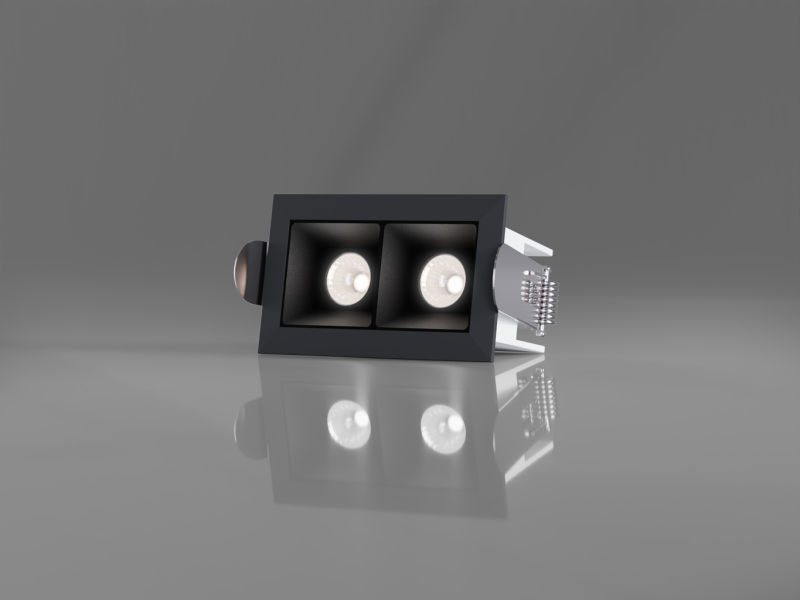 LED2 2491253 LINEAR II 2 zápustné líniové bodové LED svietidlo čierne